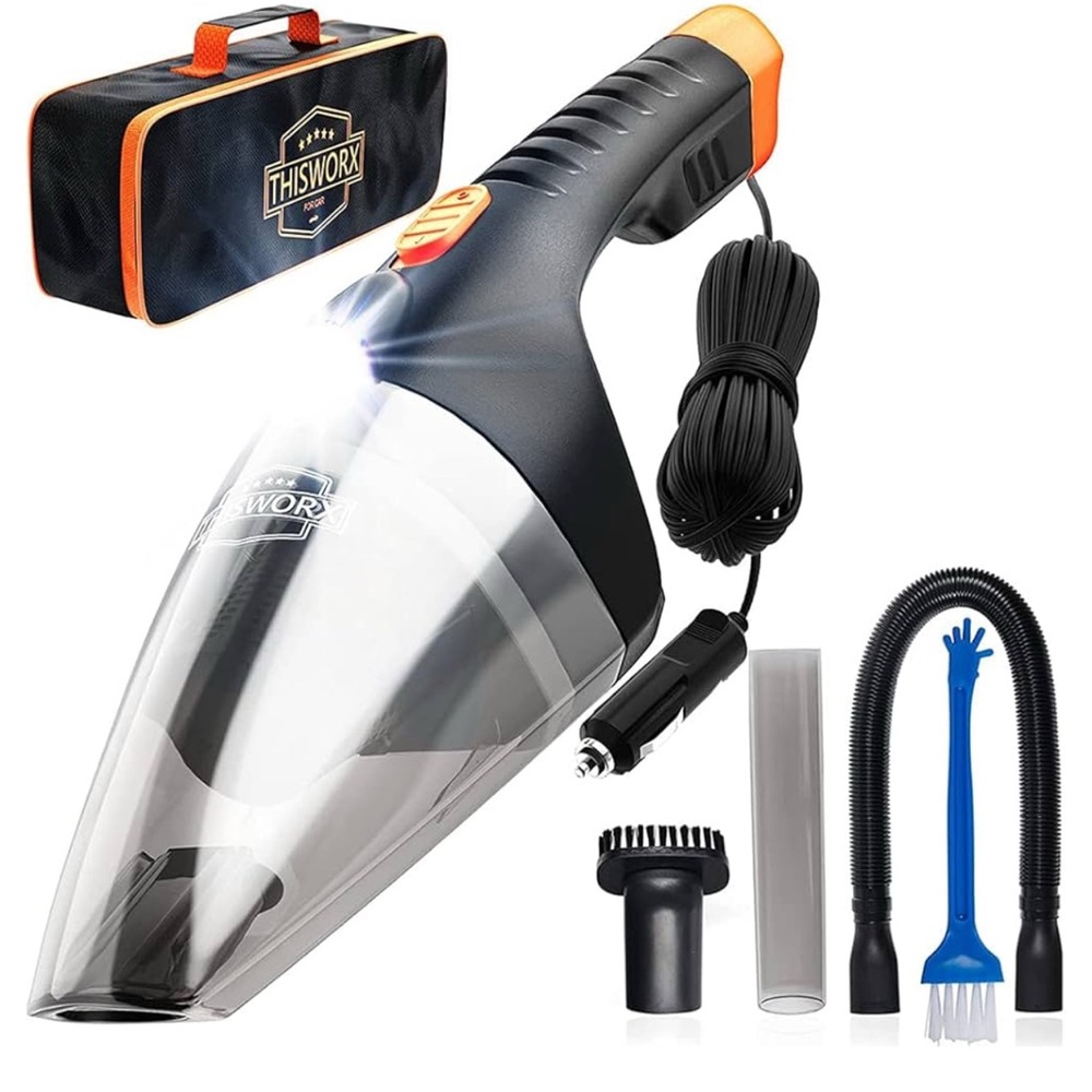 ThisWorx Car Vacuum Cleaner 2.0 - Portable Handheld Mini Vacuum Cleaner